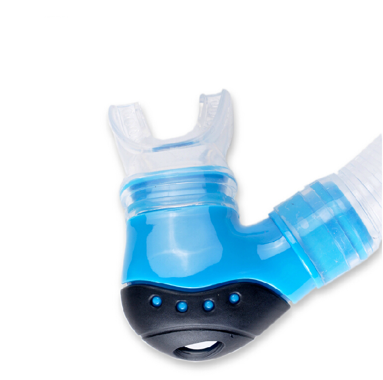 Professional silicone dry mouthpiece diving snorkel swimming tube
