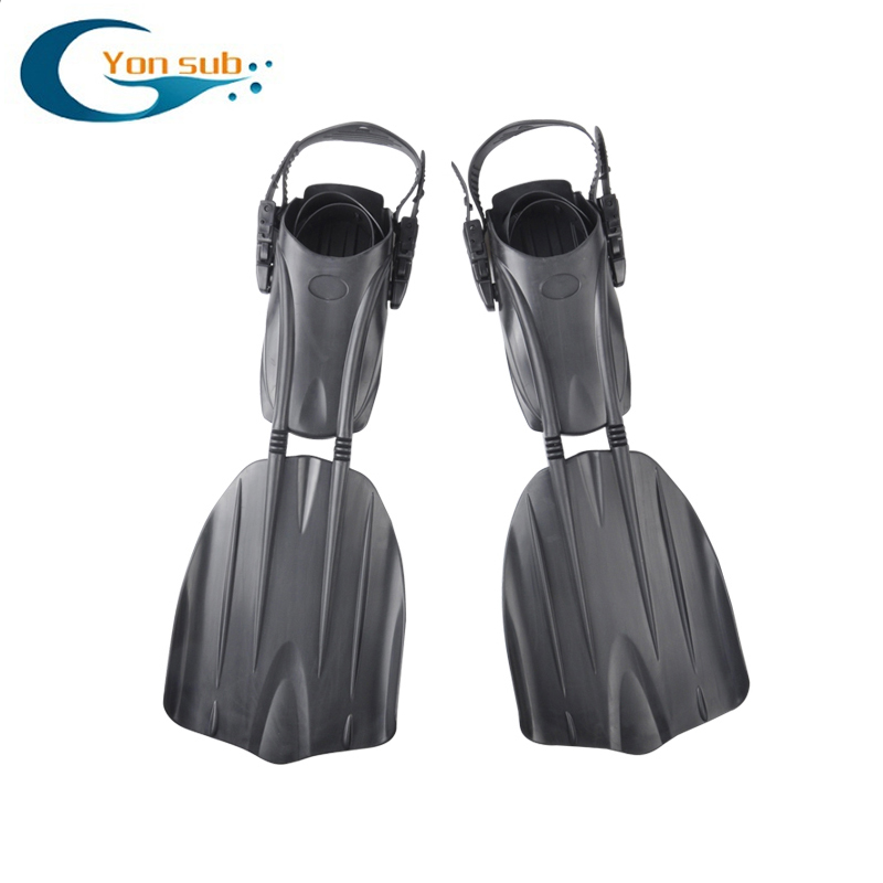 Yonsub adjustable diving fins black for adult