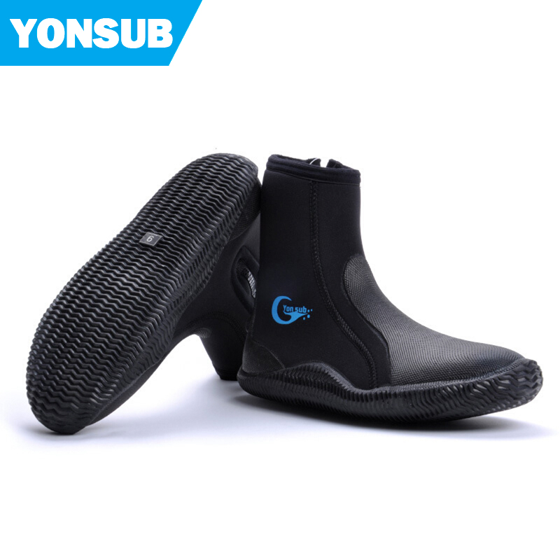 Anti skid water-proof diving boots for adult