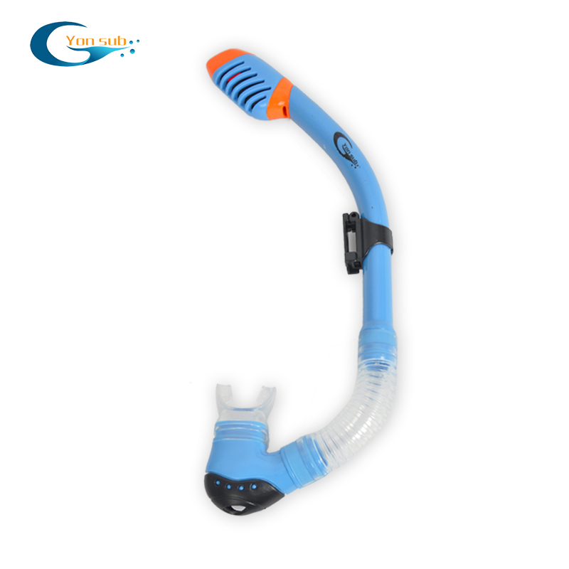 Professional silicone dry mouthpiece diving snorkel swimming tube