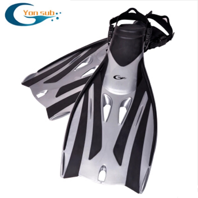 Open Heel Swimming Flipper TRP Non-slip Adjustable Diving Fins