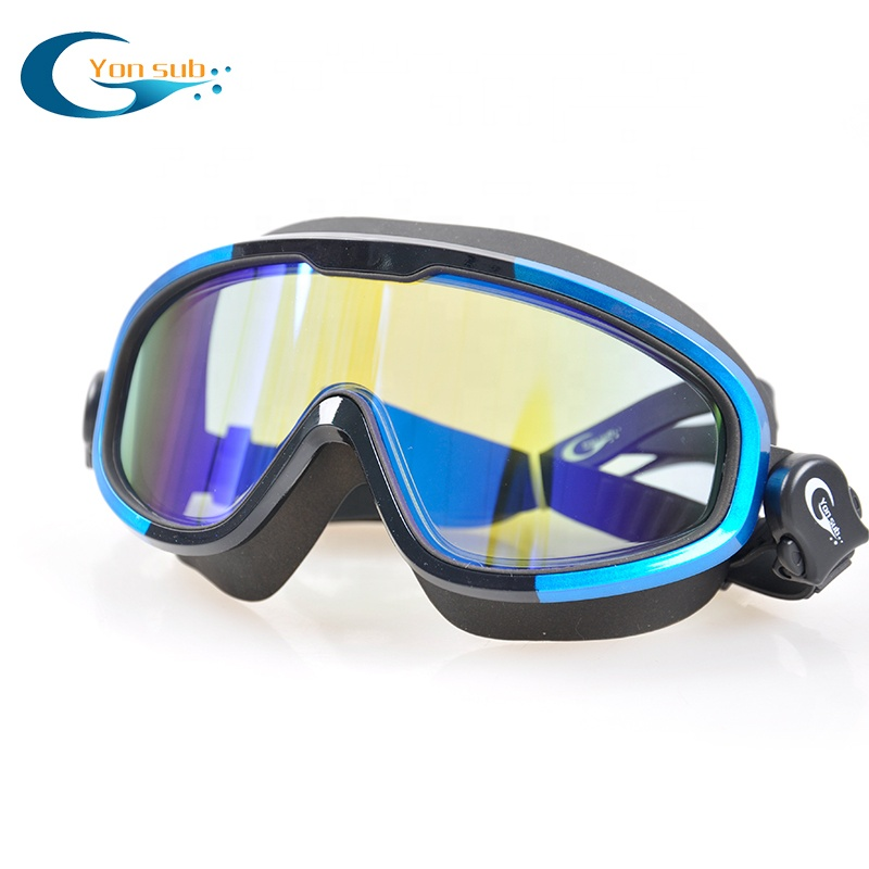 UV protection colorful anti fog silicone swimming goggles