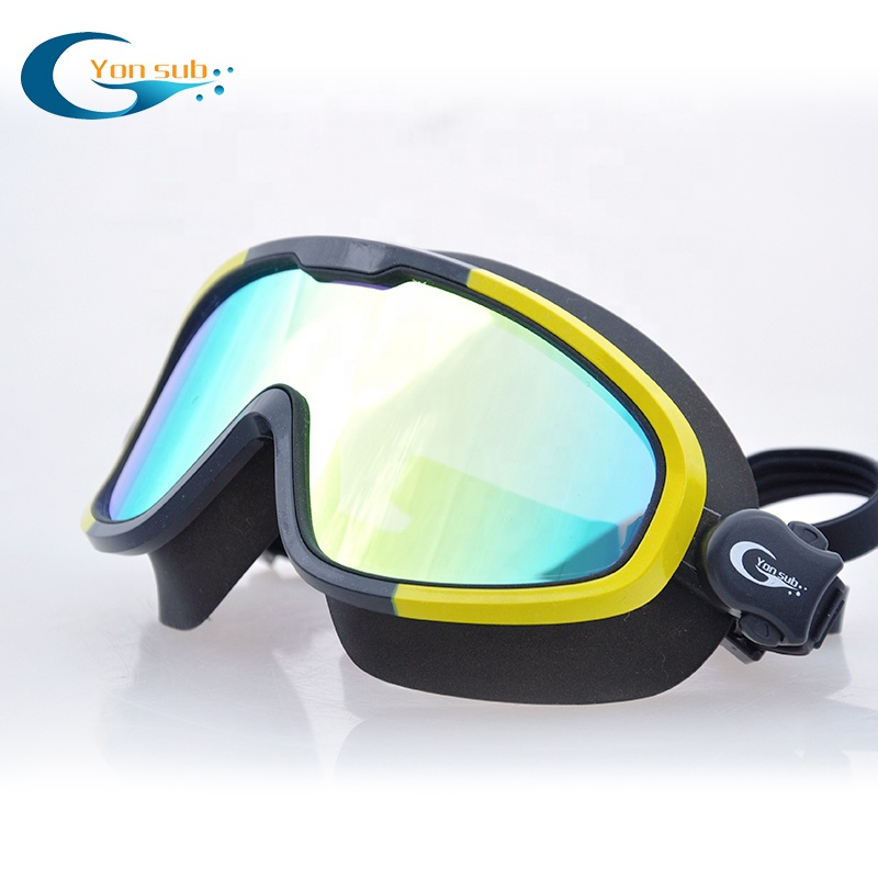 UV protection colorful anti fog silicone swimming goggles