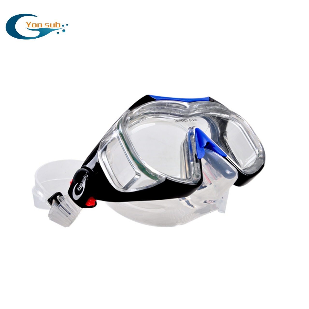 High quality 4 mm tempered glass silicone scuba diving mask for sale