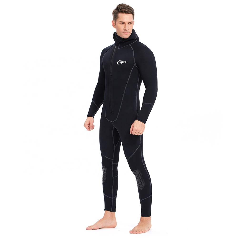 Black color high quality 5 mm surfing neoprene wetsuit