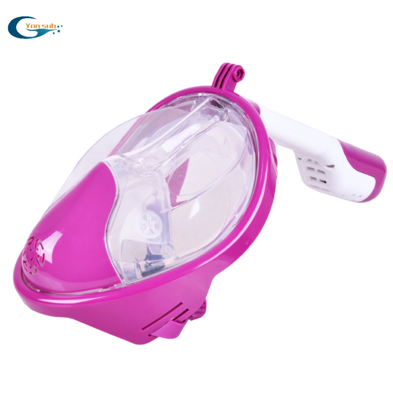 Full Face Snorkel Mask 180 Degree Folding Gopro Mount Diving Mask 