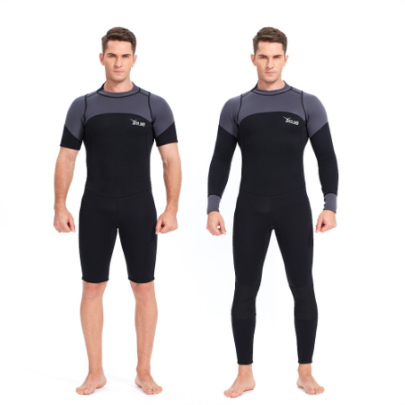 Long sleeve full body sale neoprene diving & surfing wetsuit for men