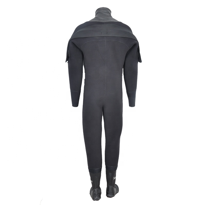 Dry neoprene full sleeve body surfing suit for swimming diving with air value device