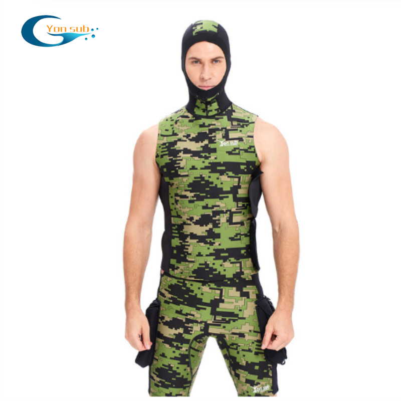 Camouflage neoprene freediving scuba wetsuits