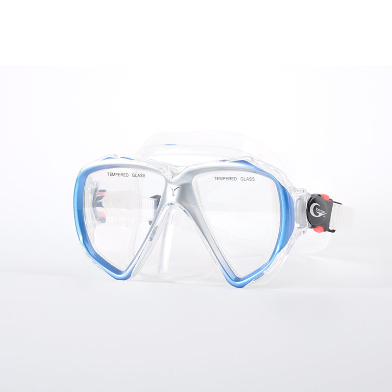 PC lens adjustable strap silicone scuba diving mask
