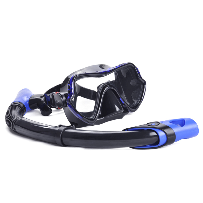 Professional full dry diving mask and snorkel set for adult