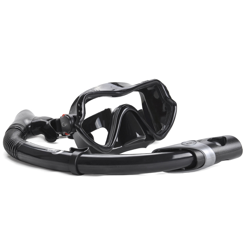 Professional full dry diving mask and snorkel set for adult