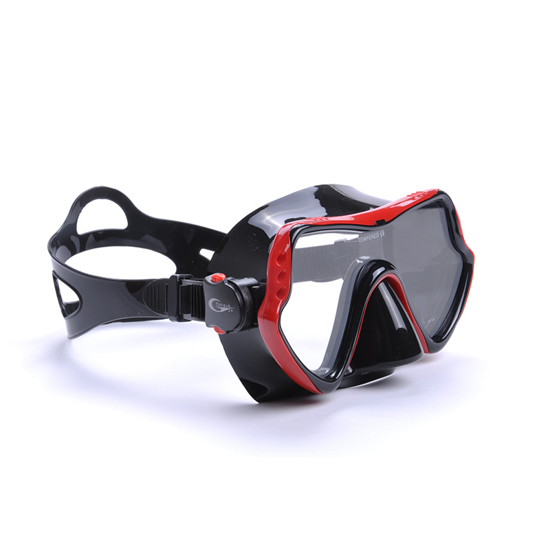 Soft silicone anti-fog snorkel diving mask