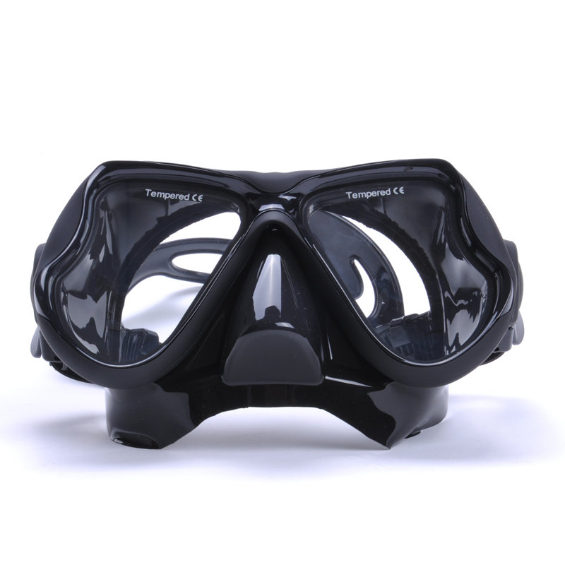 Good price wide vision tempered glass silicone diving mask design