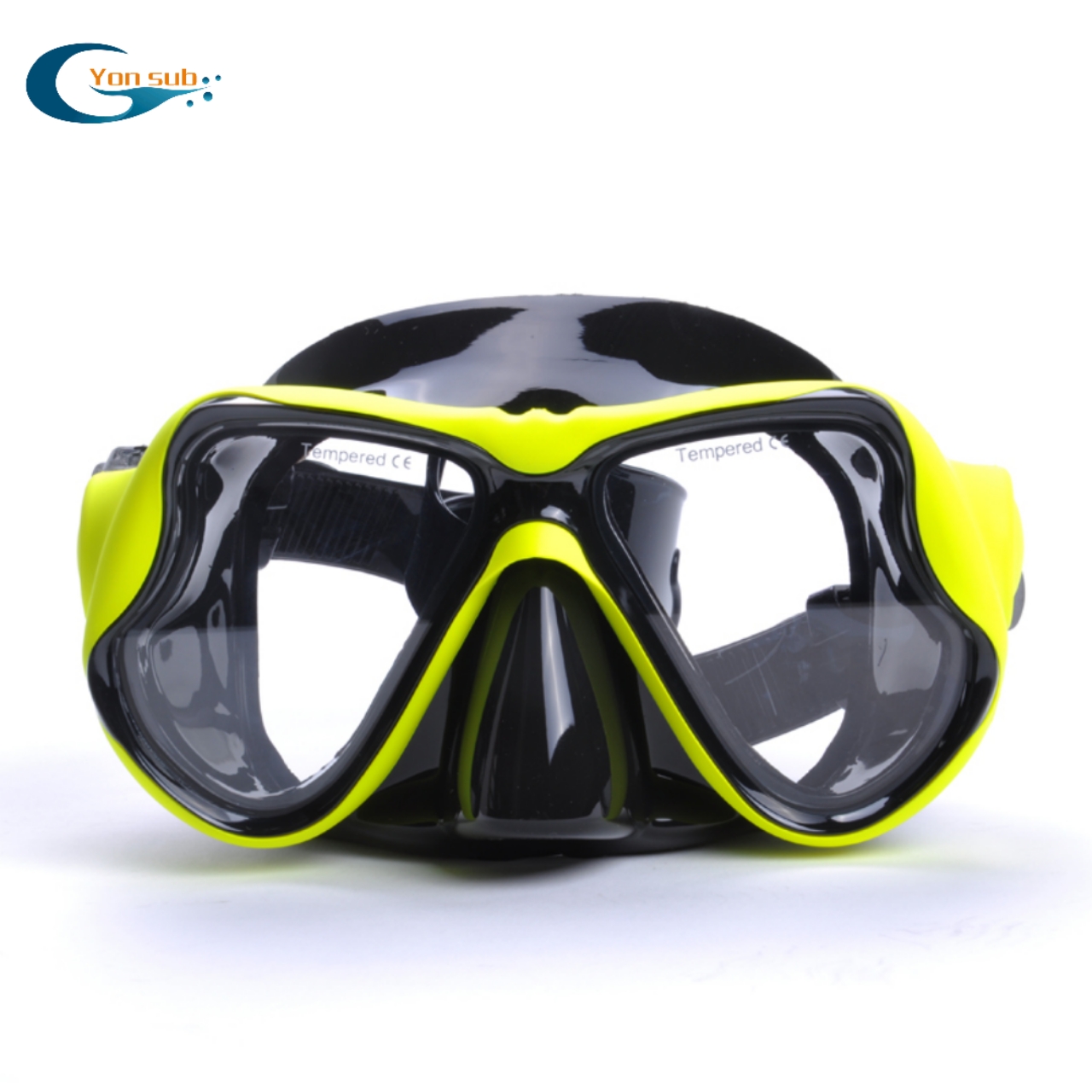 Silicone diving mask with PU coating