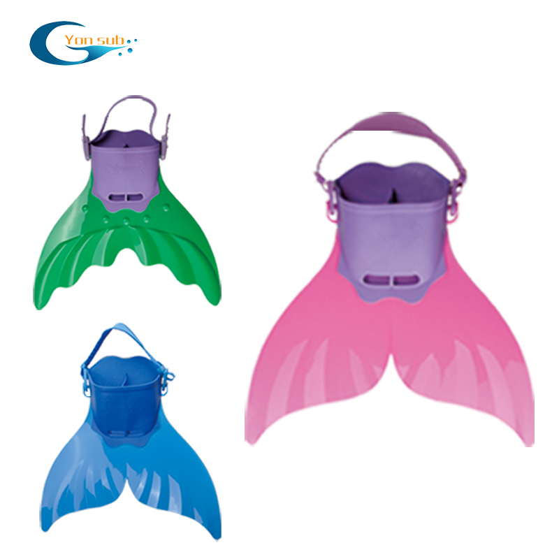 Mermaid tail swim plastic flipper for dive