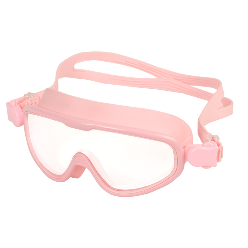 Wholesale PC Large Frame Silicone Swimming goggles for Adult